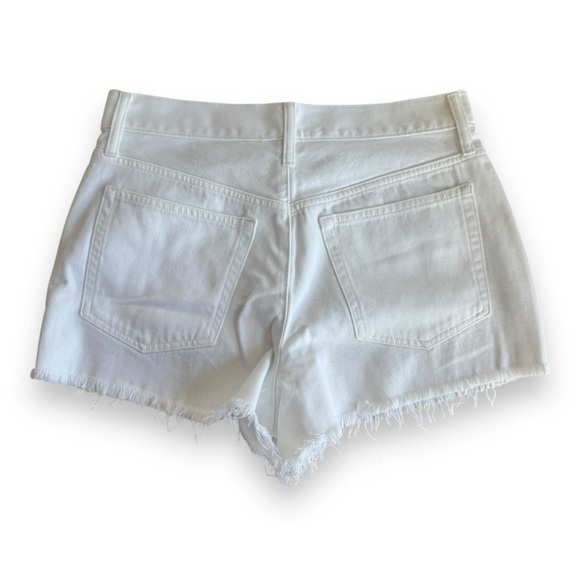 J Crew White Relaxed Denim Short 3 Inch Inseam Raw Hem Womens Size 27 - Picture 6 of 15